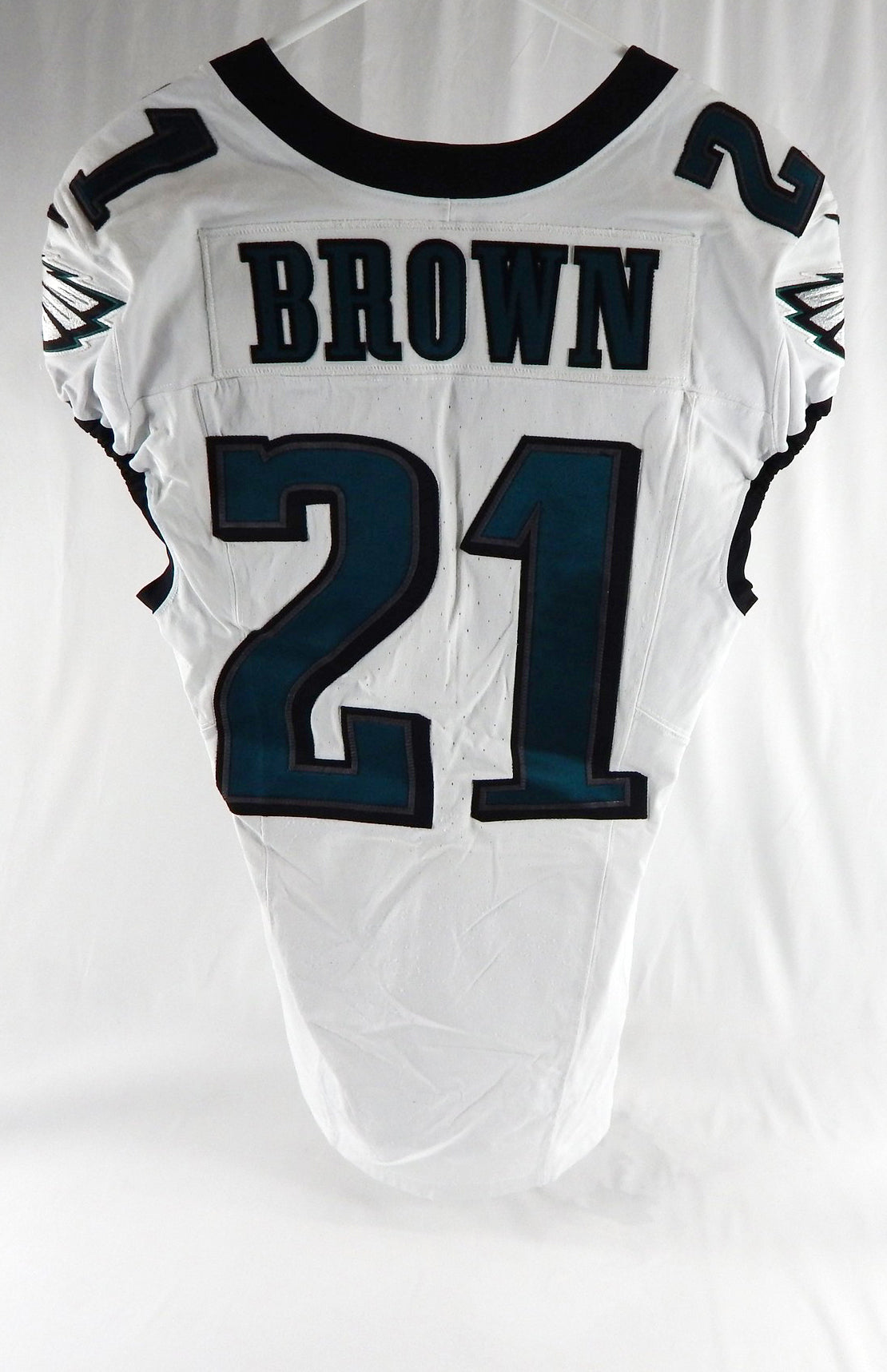 2024 Philadelphia Eagles Sydney Brown #21 Game Used White Jersey 38 DP111974 Pic2