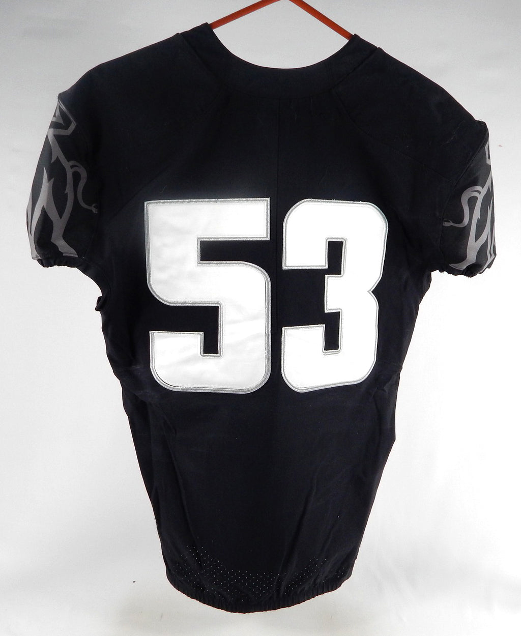 2021 Utah State Aggies #53 Game Used Black Out Jersey NP R L 079 Pic2