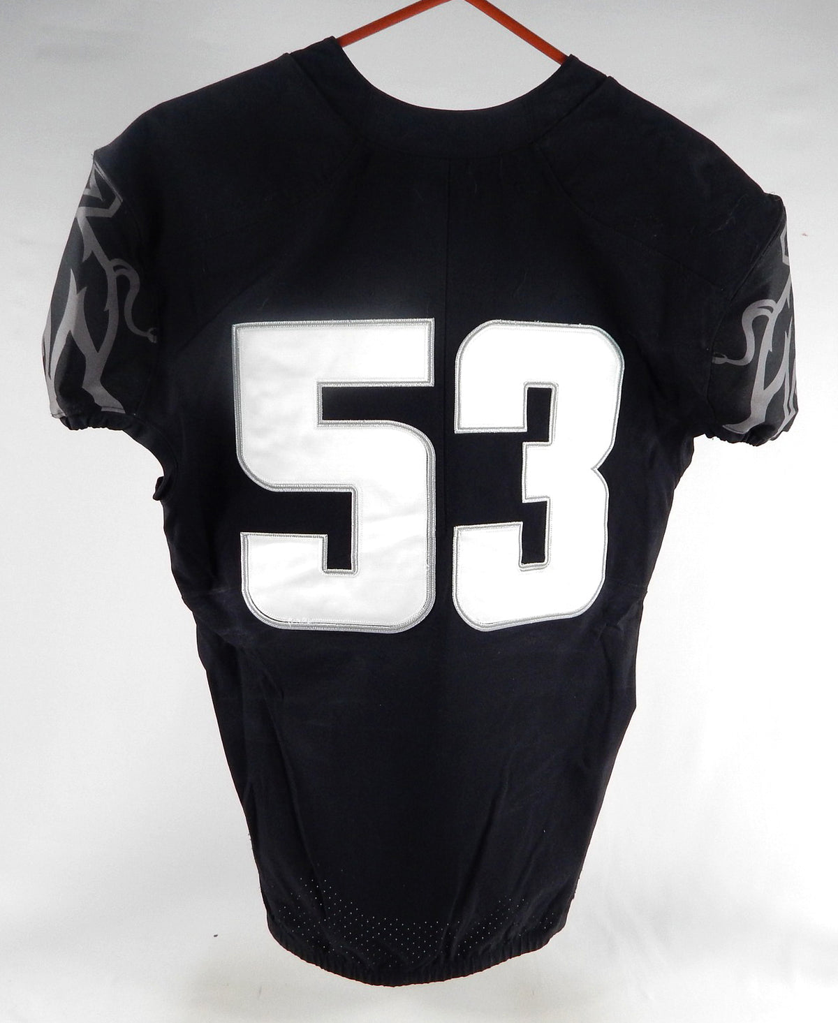2021 Utah State Aggies #53 Game Used Black Out Jersey NP R L 079 Pic2