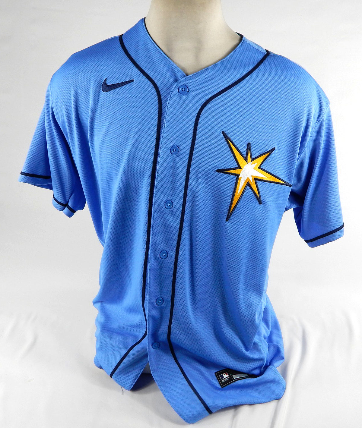 Tampa Bay Rays Zack Erwin #39 Game Issued Blue Jersey ST BP 48 DP72424 Pic2