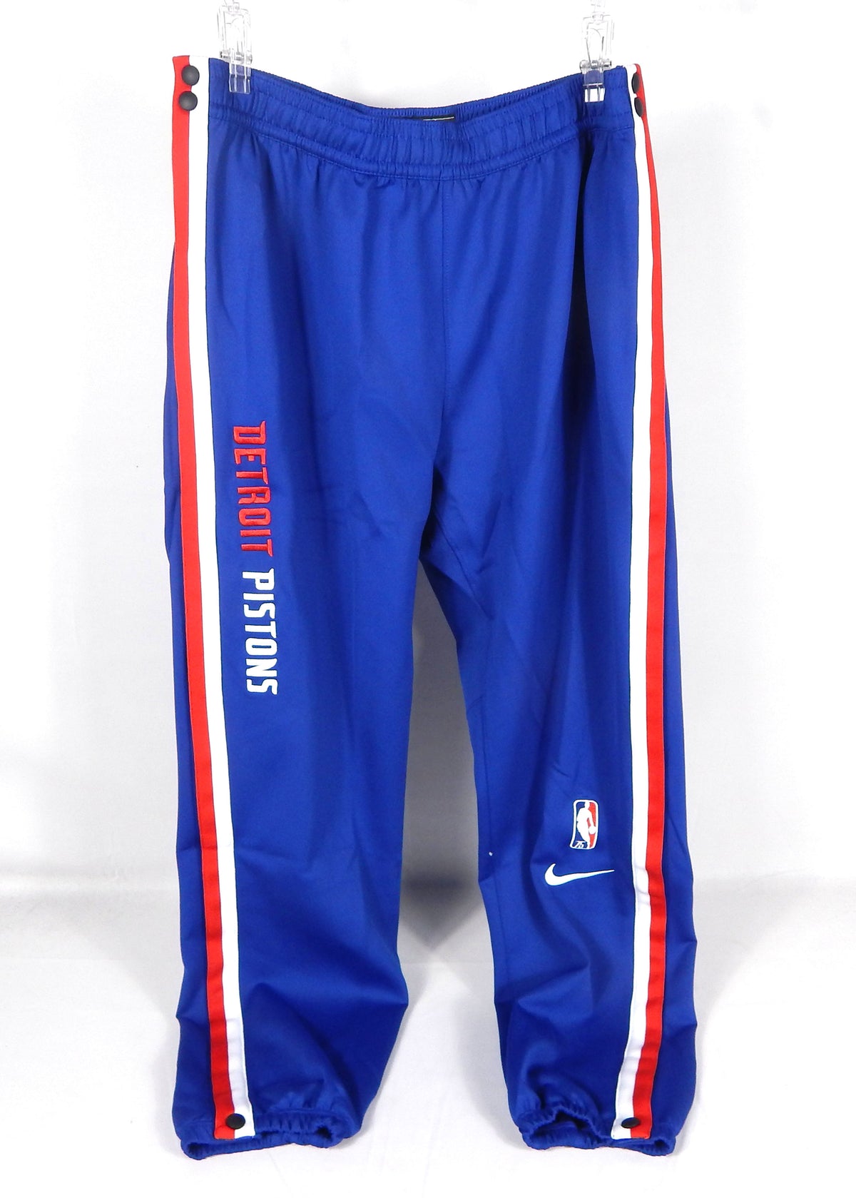 2021-22 Detroit Pistons Game Issued Blue Warm Up Pants DA8074-496 XL 051S