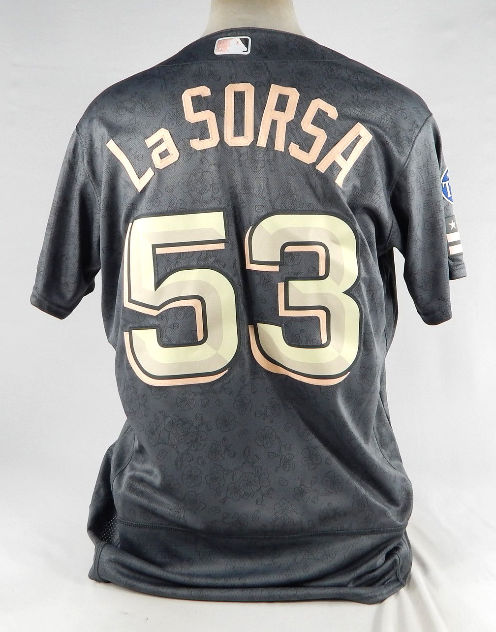 2023 Washington Nationals Joe La Sorsa #53 Game Issued Grey Jersey City Connect3