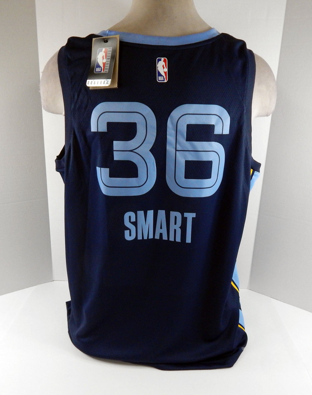 Mens Memphis Grizzlies Marcus Smart #36 Swingman Navy Jersey Icon Nike NWT 2XL 3 Pic2