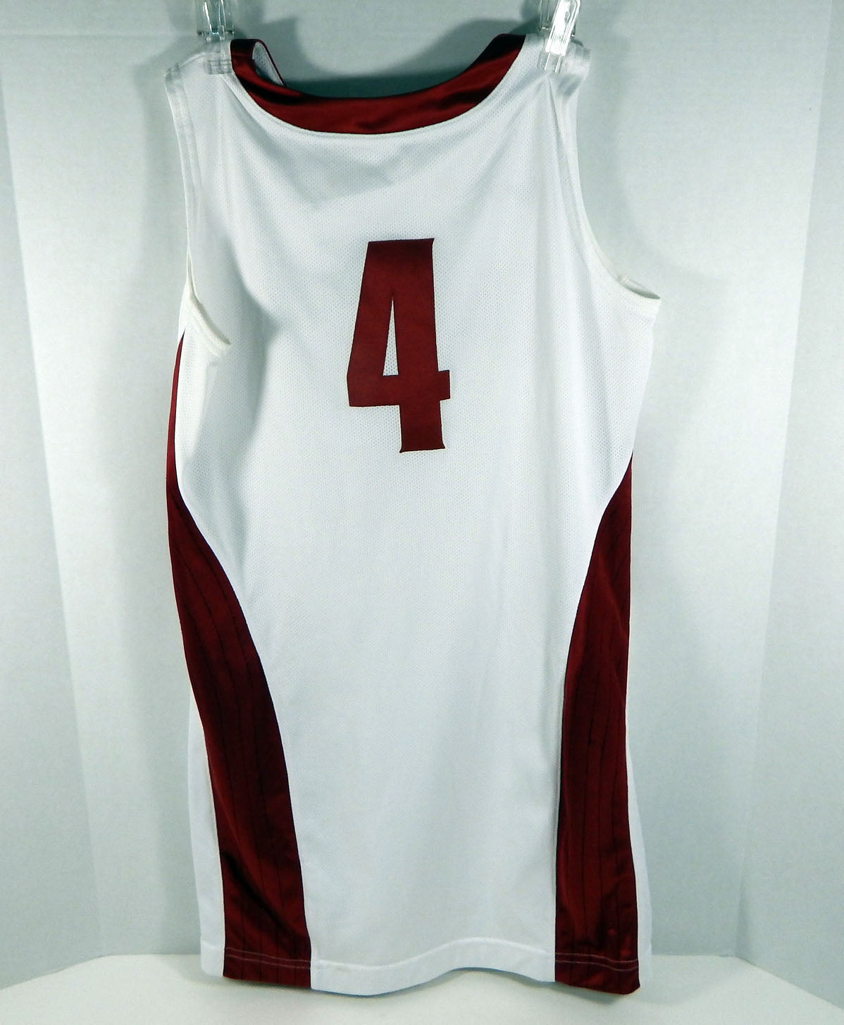 2012-13 Alabama Crimson Tide #4 Game Used White Jersey BAMA00234