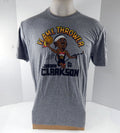 2021 Mens Utah Jazz Jordan Clarkson #0 Grey T-Shirt Flamethrower Homage NWT L 6