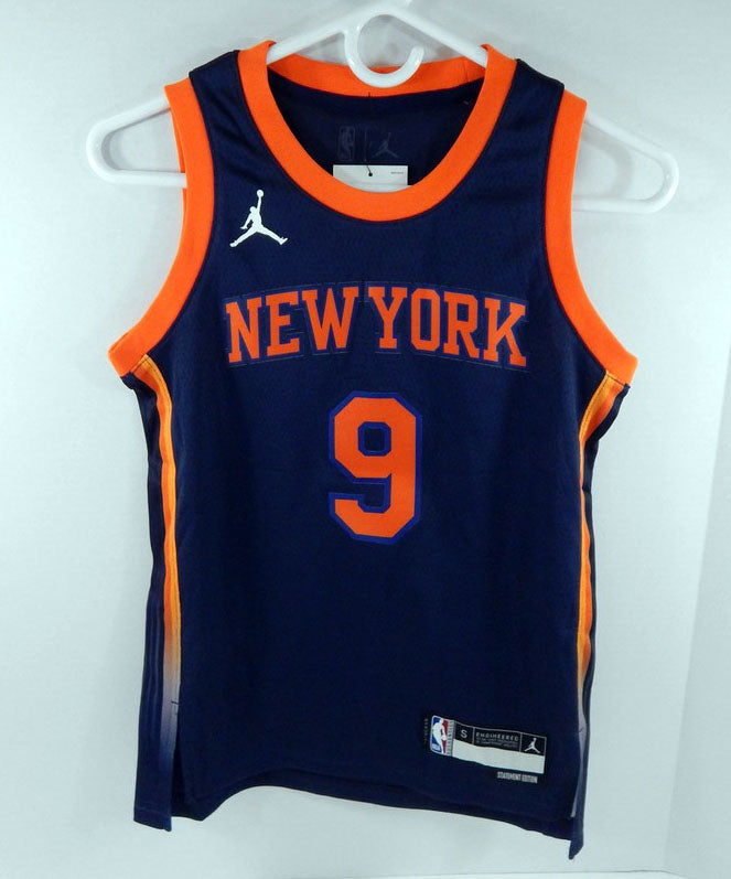 New York Knicks RJ Barrett #9 Swingman Navy Jersey Statement Nike NWT S 4S