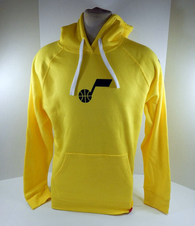 Mens Utah Jazz Yellow Hoodie Sweatshirt Sportiqe NWT XL 31S