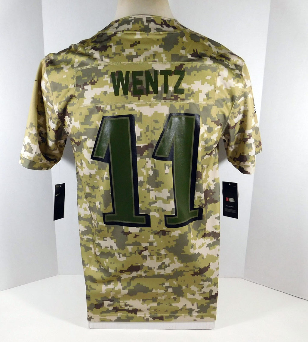 New Youth Philadelphia Eagles Carson Wentz #11 Camo Game Jersey XL Nike STS NWT Pic2