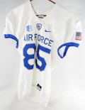 Air Force Falcons #85 Game Used White Jersey Name Plate Removed L 966