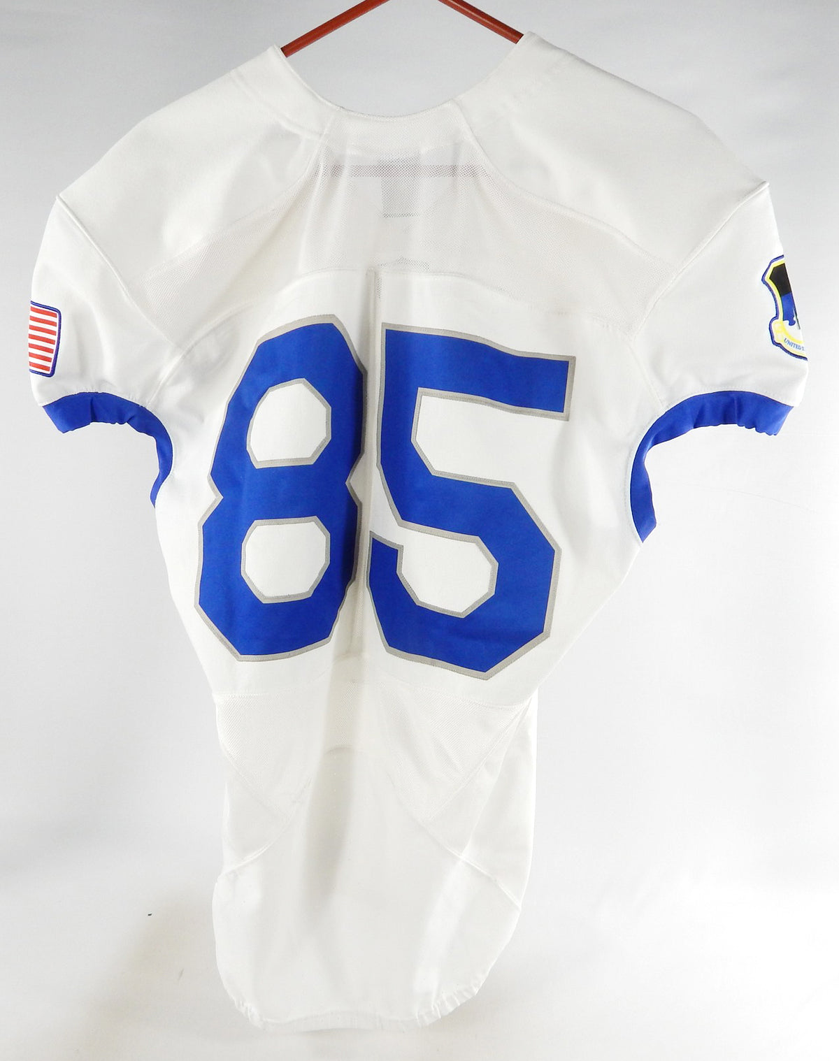 Air Force Falcons #85 Game Used White Jersey Name Plate Removed L 966 Pic2