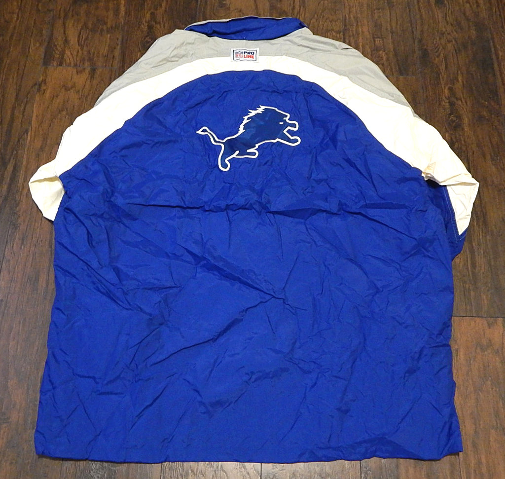 1990's Detroit Lions Reebok NFL Pro Line Vintage Coat Jacket Adult XXL DJ066567 Pic2
