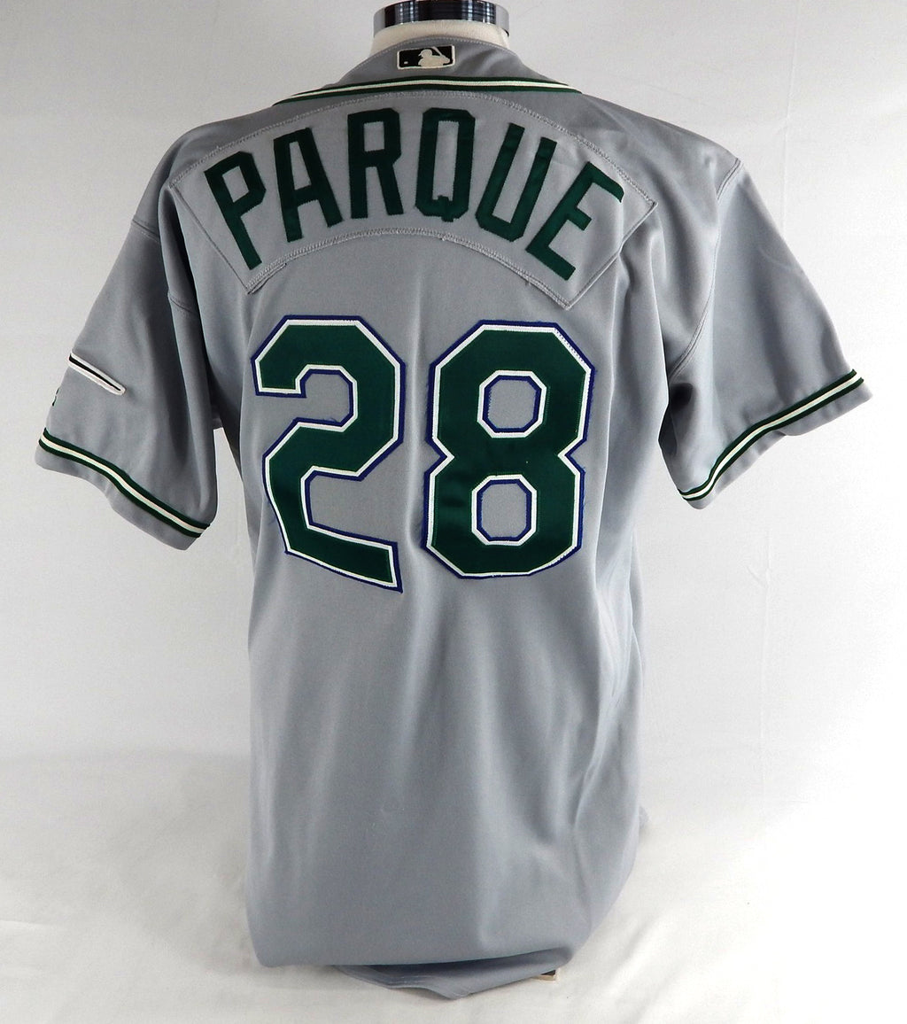 2003 Tampa Bay Devil Rays Jim Parque #28 Game Used Grey Jersey 48 479 Pic2