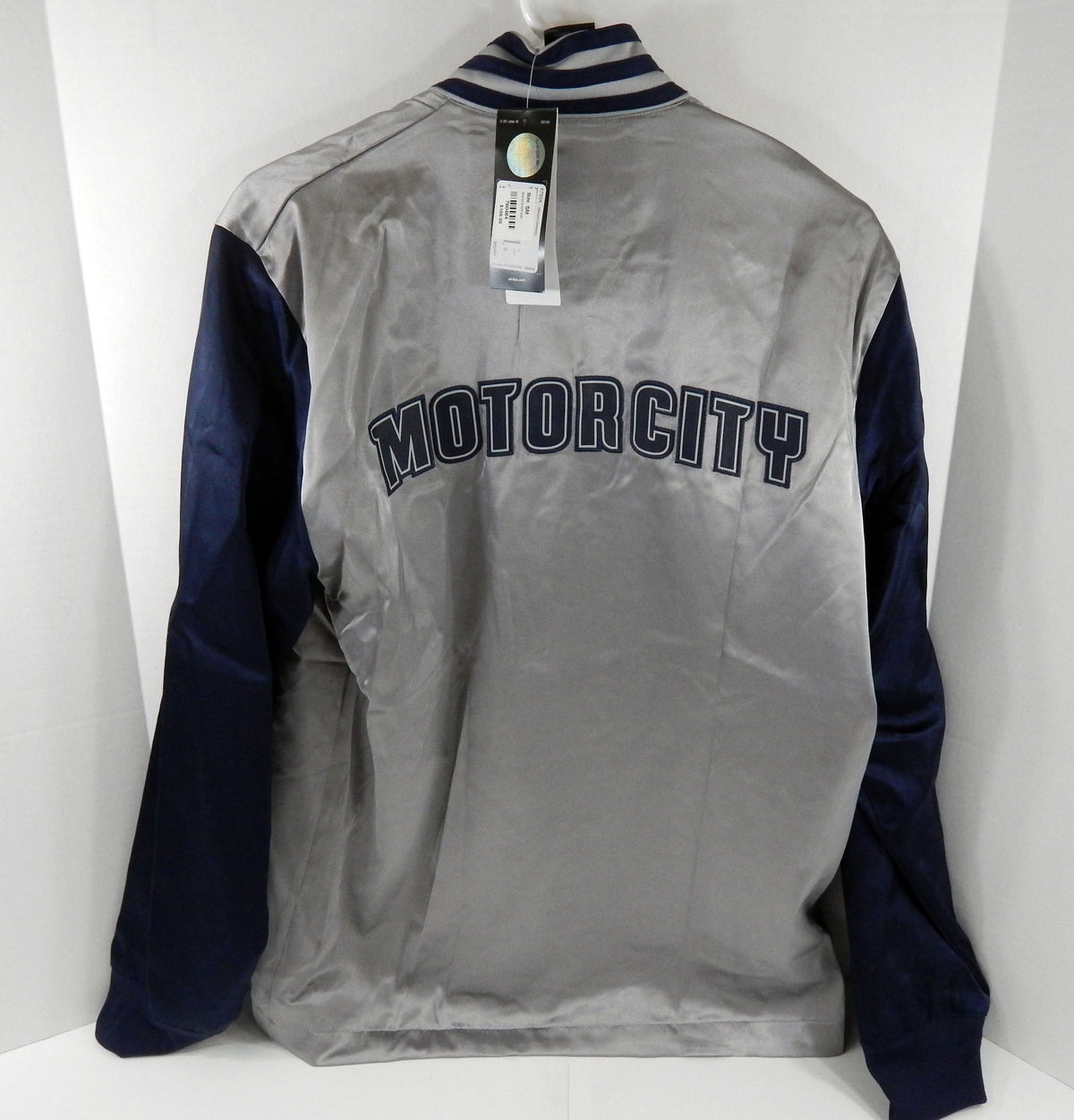 2014-15 Mens Detroit Pistons Authentic Navy Warm Up Jacket Adidas NWT S 34S Pic2