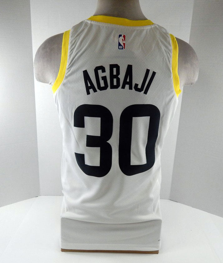 2022-23 Mens Utah Jazz Ochai Agbaji #30 Swingman White Jersey  Nike NWT M 15S Pic2