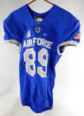 Air Force Falcons #89 Game Used Blue Jersey Name Plate Removed L 967