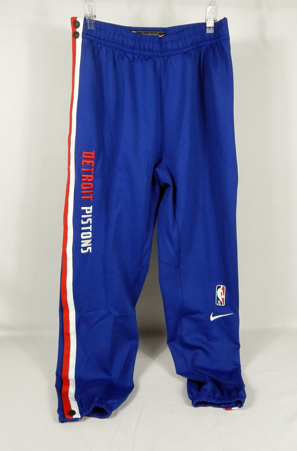 2021-22 M 055S Detroit Pistons Game Issued Blue Warm Up Pants DA8074-500