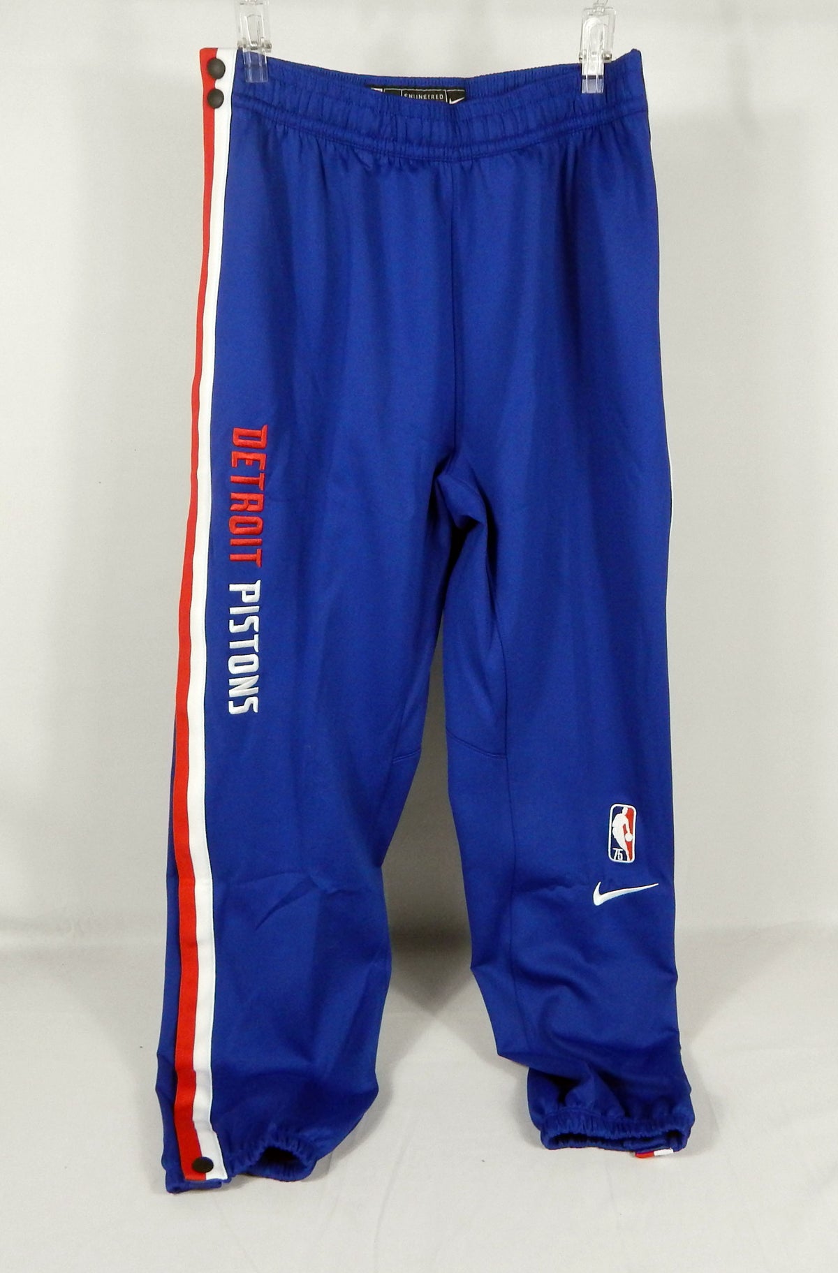 2021-22 M 055S Detroit Pistons Game Issued Blue Warm Up Pants DA8074-500