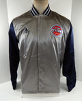 2014-15 Mens Detroit Pistons Authentic Navy Warm Up Jacket Adidas NWT M 35S