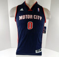 Youth Detroit Pistons Andre Drummond #0 Swingman Navy Jersey Motor Adidas NWT L