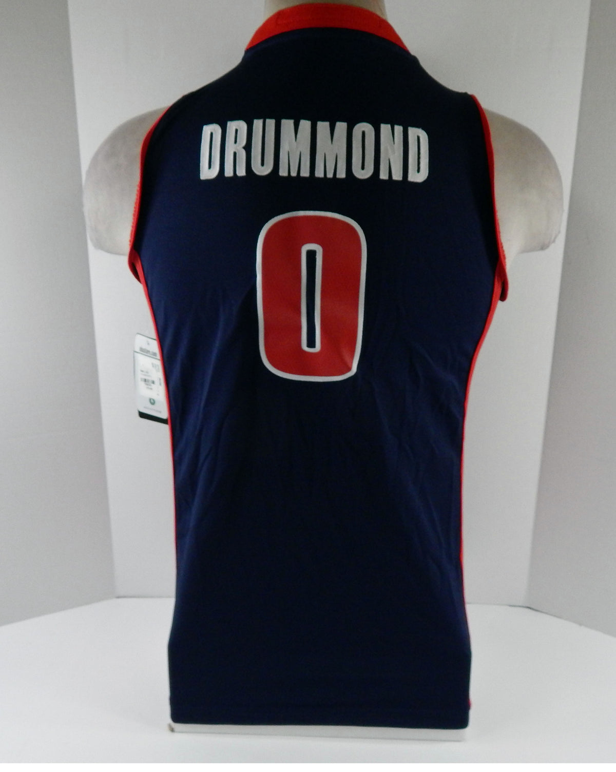 Youth Detroit Pistons Andre Drummond #0 Swingman Navy Jersey Motor Adidas NWT L Pic2