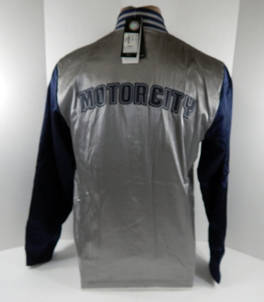 2014-15 Mens Detroit Pistons Authentic Navy Warm Up Jacket Adidas NWT M 35S Pic2