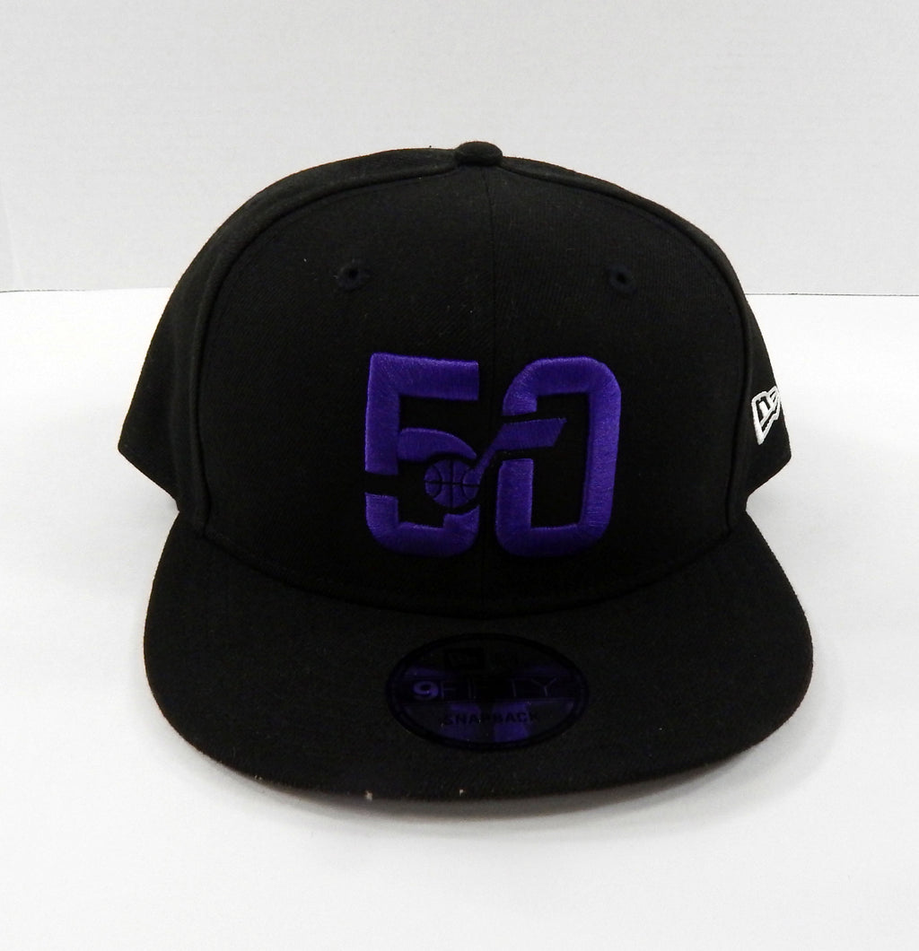 2023-24 Unisex Utah Jazz Authentic Black Snapback Hat 50th New Era NWT OS 80S Pic2