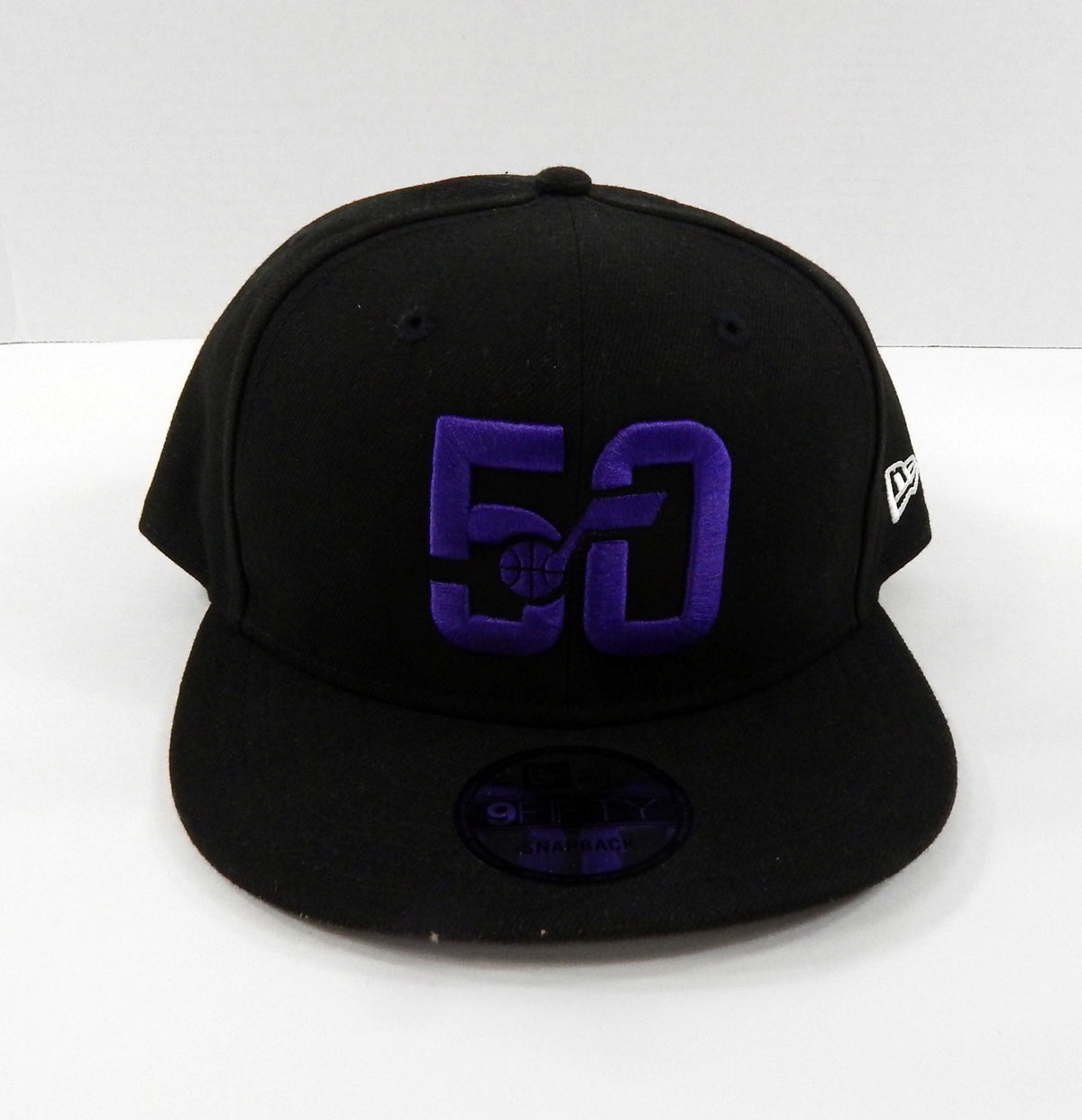 2023-24 Unisex Utah Jazz Authentic Black Snapback Hat 50th New Era NWT OS 80S Pic2