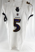 2022 Baltimore Ravens #5 Game Issued White Jersey NR R 38 685