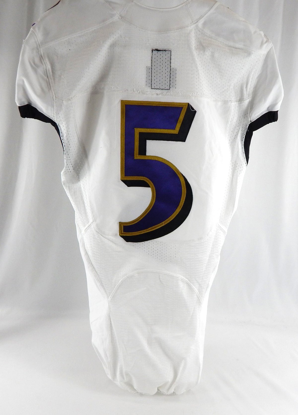 2022 Baltimore Ravens #5 Game Issued White Jersey NR R 38 685 Pic2