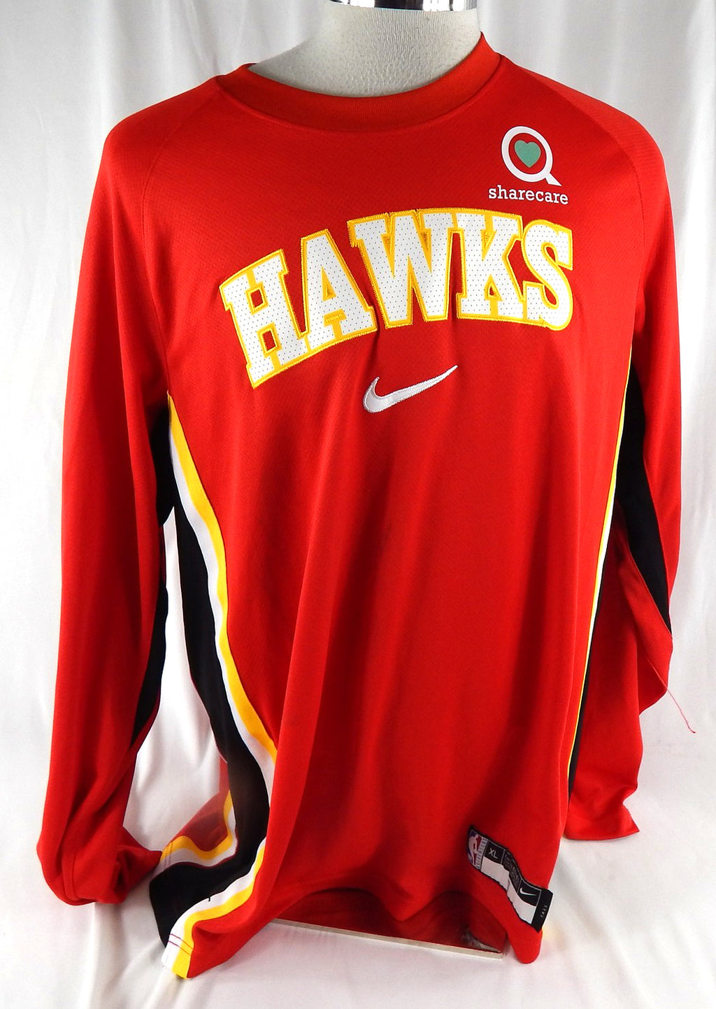 2025-26 Atlanta Hawks Onyeka Okongwu #17 Game Used Red Shooting Shirt XL 053