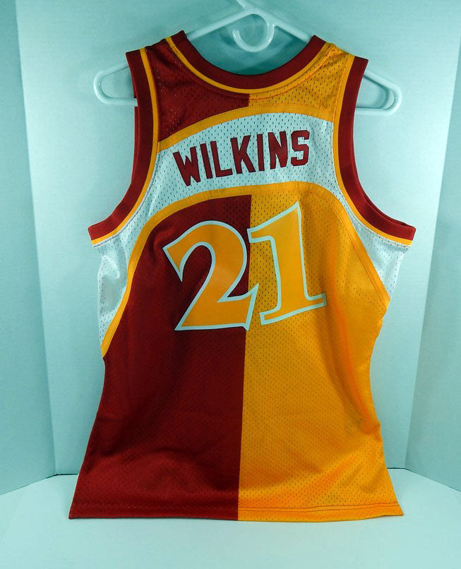 Men Atlanta Hawks Dominique Wilkins Swingman Red Jersey HWC Mitchell Nes NWT M 4 Pic2