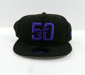 2023-24 Unisex Utah Jazz Authentic Black Snapback Hat 50th New Era NWT OS 81S