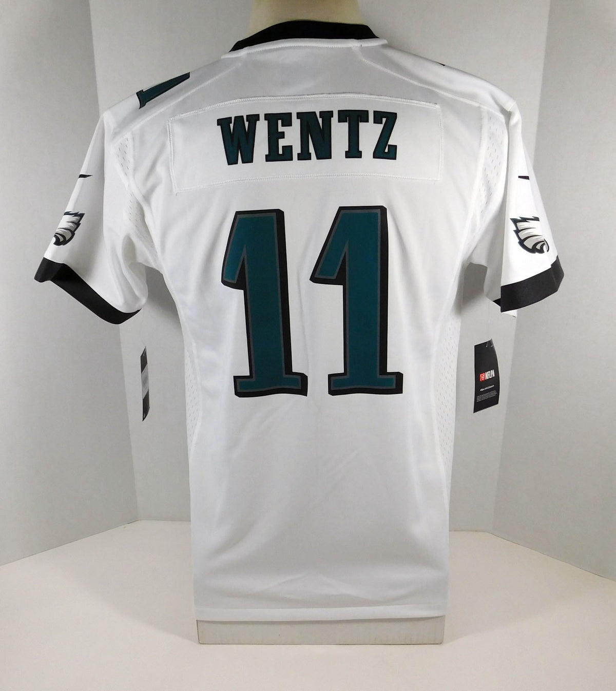 New Youth Philadelphia Eagles Carson Wentz #11 White Game Jersey L Nike Auth NWT Pic2