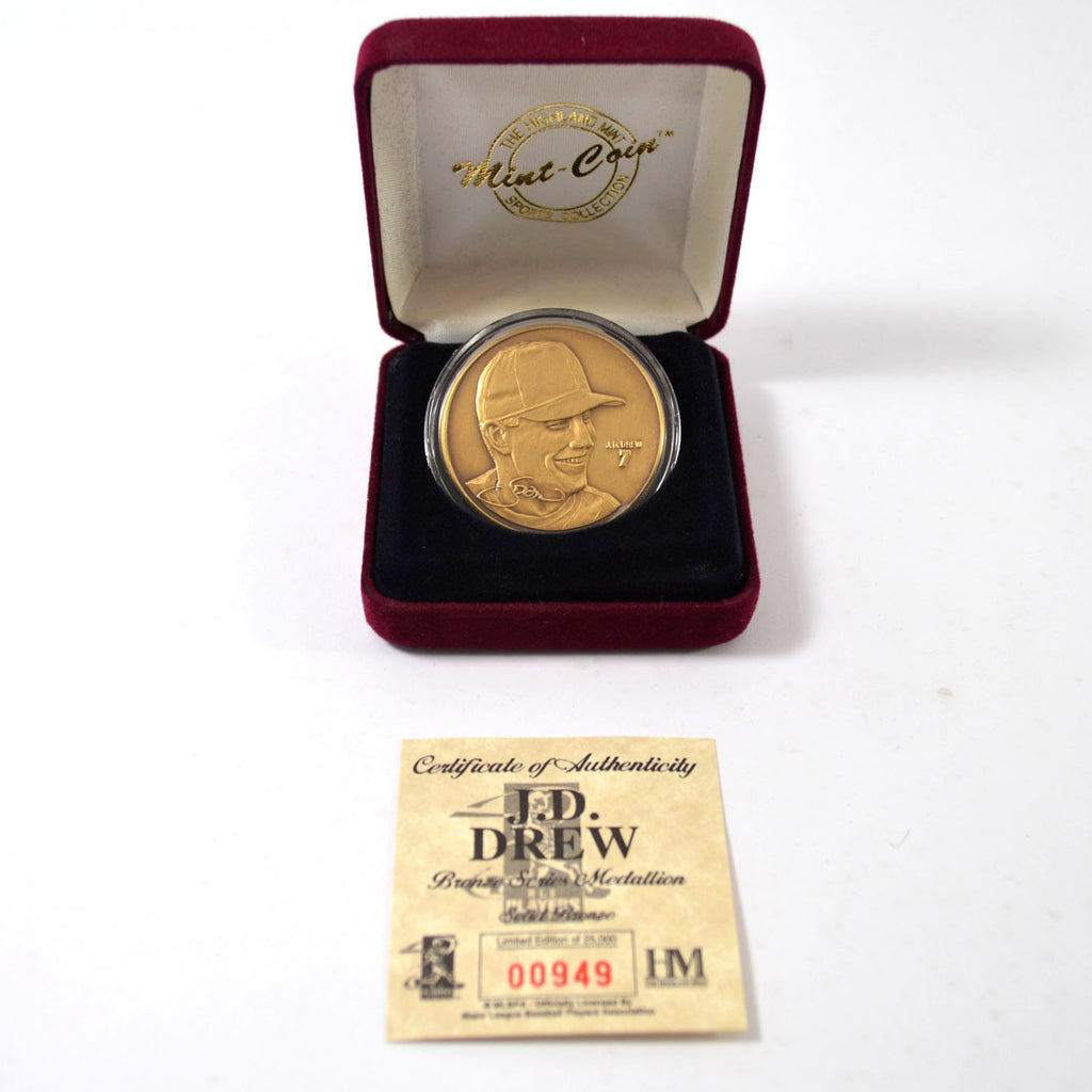 Highland Mint J.D. Drew Bronze Coin # out of 25,000