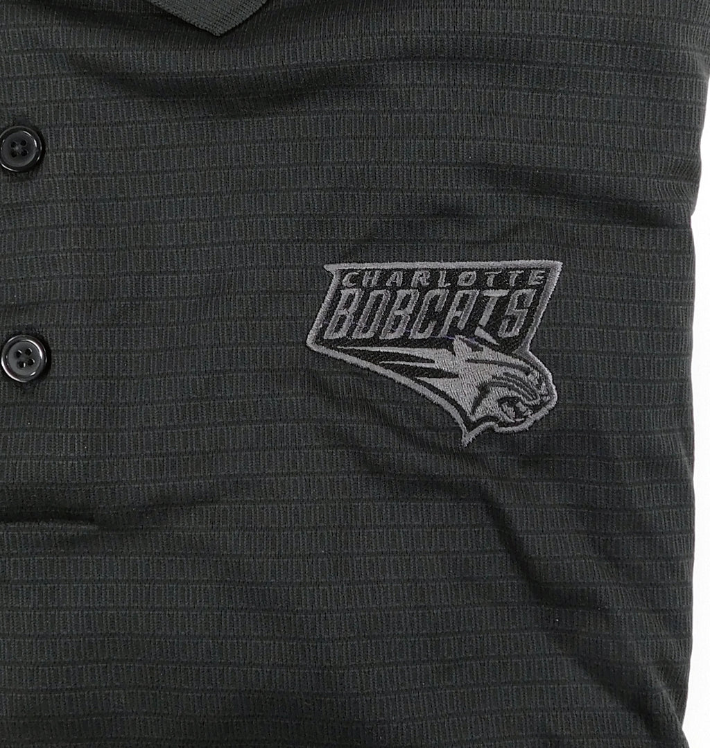 Charlotte Bobcats Adidas Golf Black Polo Shirt Climalite (Size 3XLT) NWT Pic2
