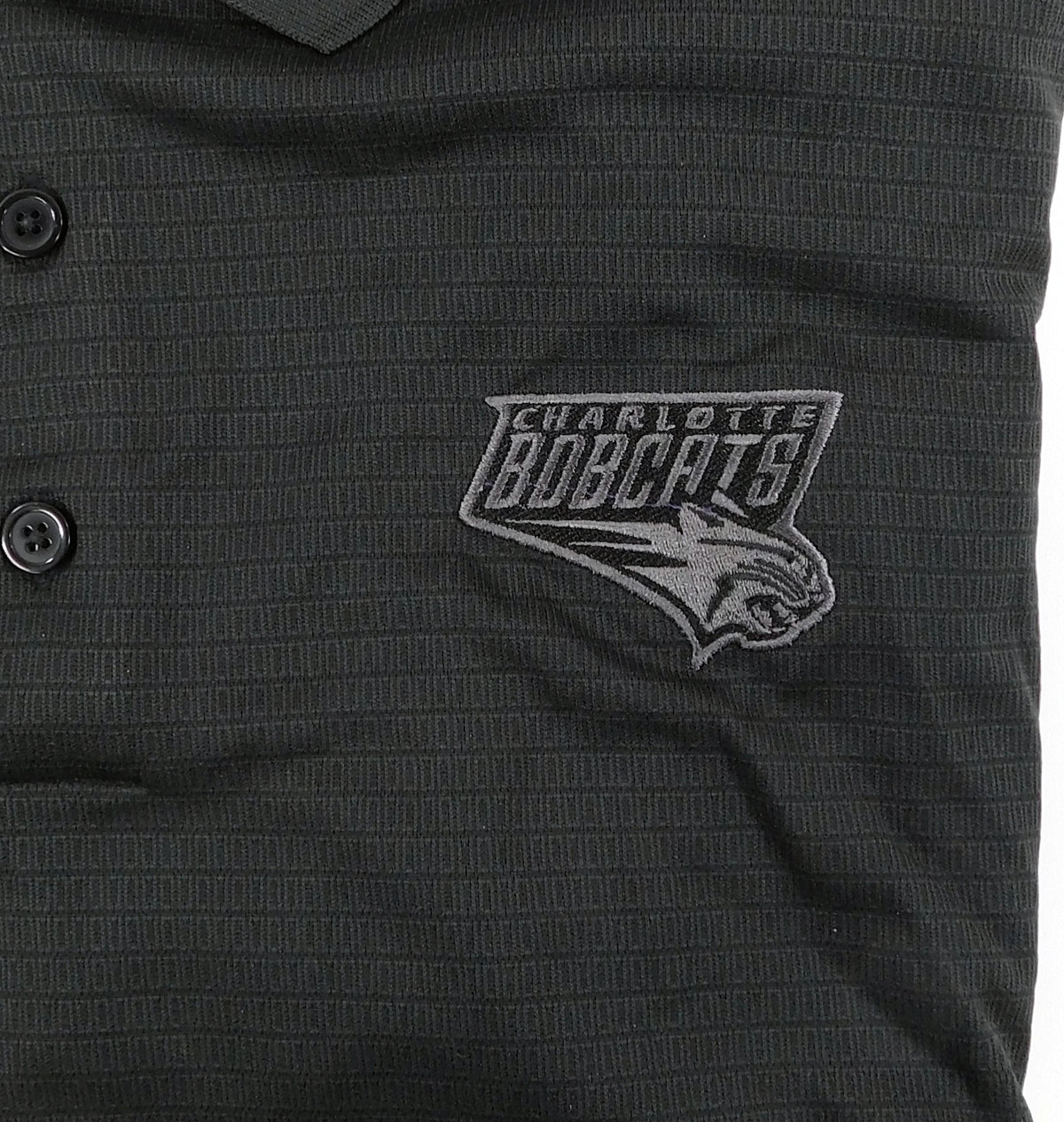 Charlotte Bobcats Adidas Golf Black Polo Shirt Climalite (Size 3XLT) NWT Pic2