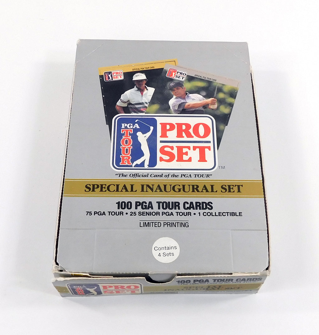 # 1990 Pro Set PGA Tour Golf Special Inaugural Set Box (4 Sets) Open/Damaged Box