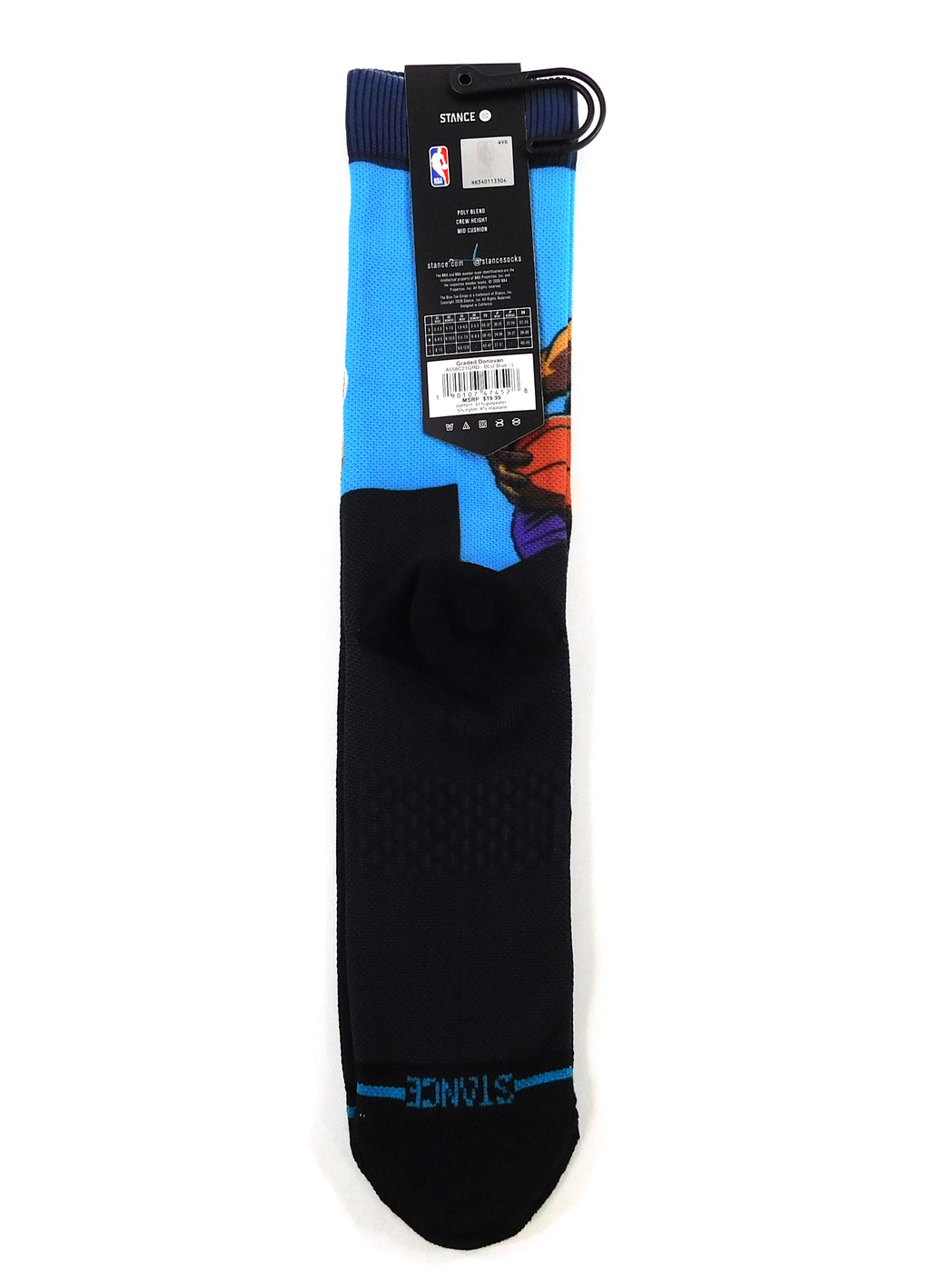 Donovan Mitchell Utah Jazz Stance (1 Pair) Casual Socks Crew Size Large 9-13 New Pic2