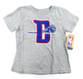 Detroit Pistons D Logo Tert T-Shirt Kids Small (4) Grey YS 770928 NWT