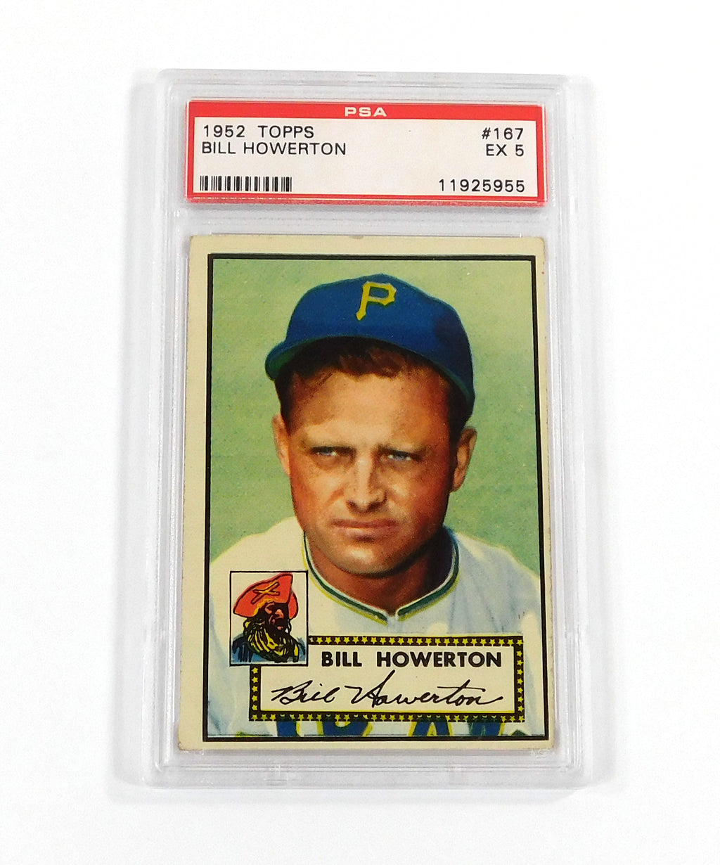 1952 Topps Baseball Bill Howerton #167 Pirates PSA 5 DF037640
