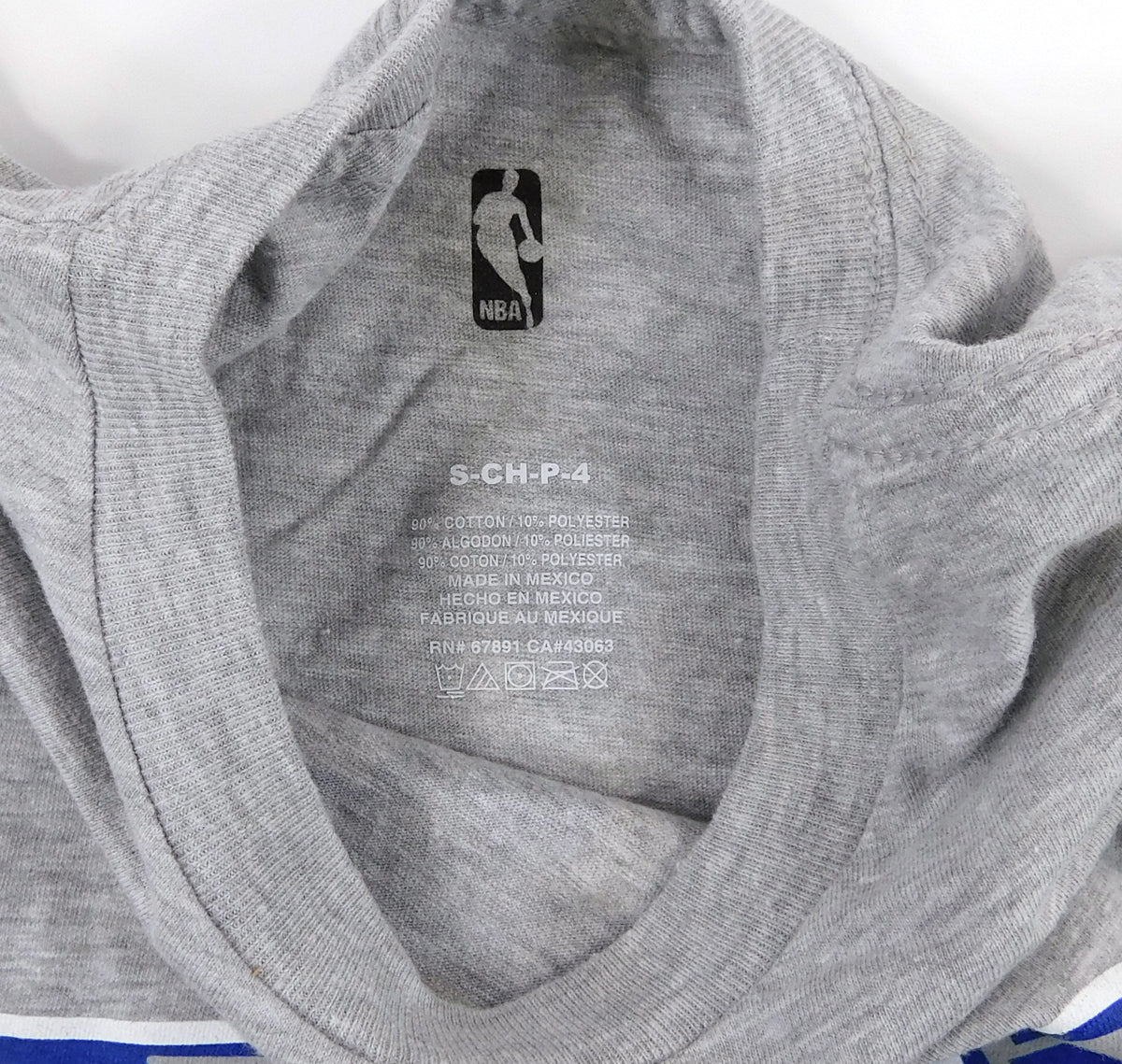 Detroit Pistons D Logo Tert T-Shirt Kids Small (4) Grey YS 770928 NWT Pic2