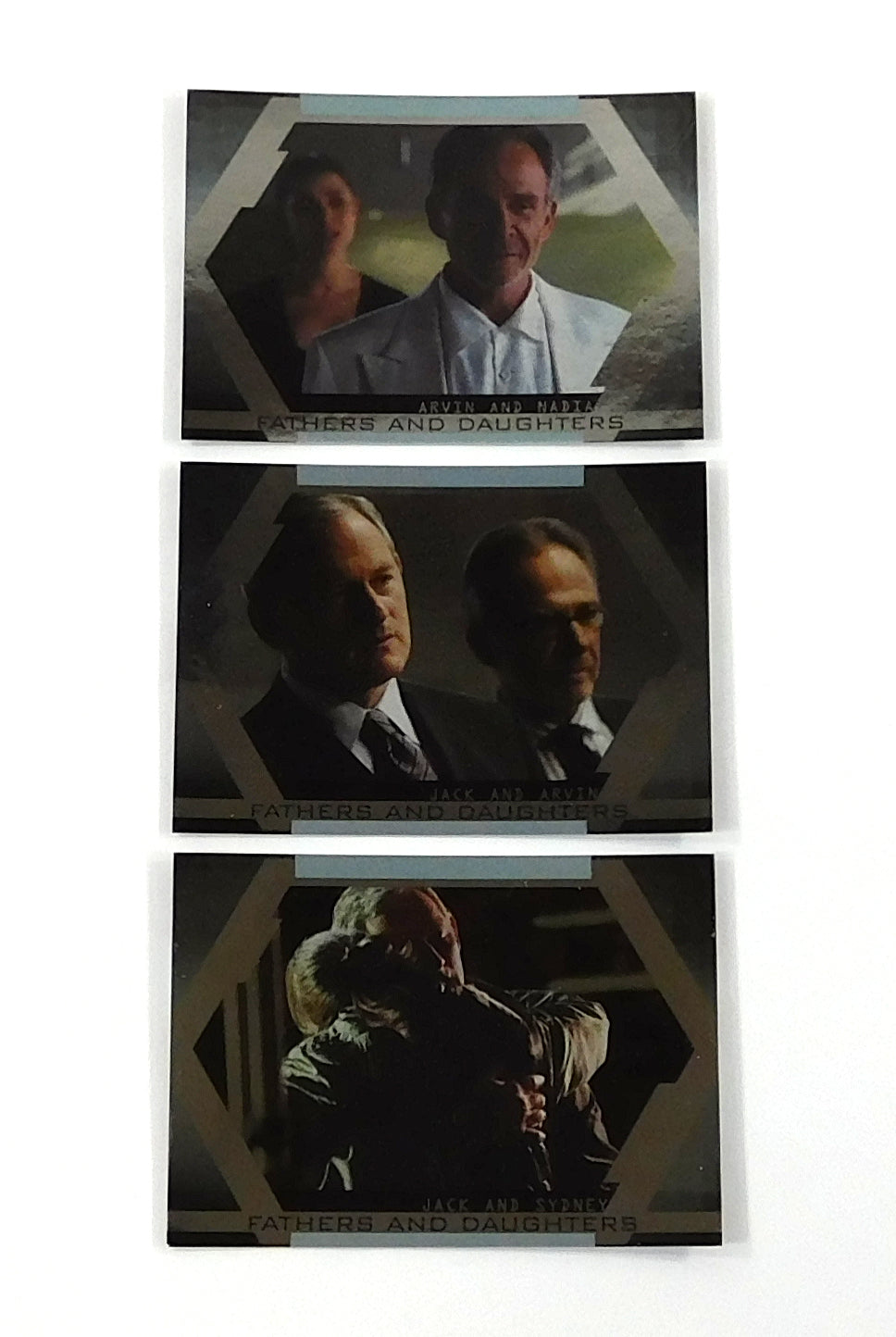 2006 Inkworks Alias Season 4 Fathers & Daughters Box Loaders Chase Card Set (3)