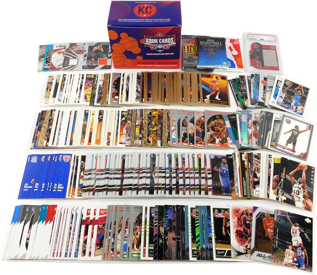 Assorted NBA Lot (300 Cards Total) 3 Greats 1 PSA Graded Auto Relic # HOF Packs