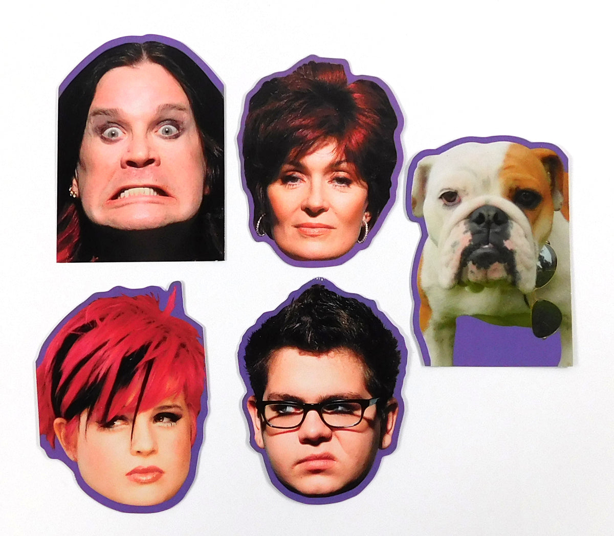 2002 Inkworks The Osbournes Head-Bangers Chase Card Set (H1-H5)