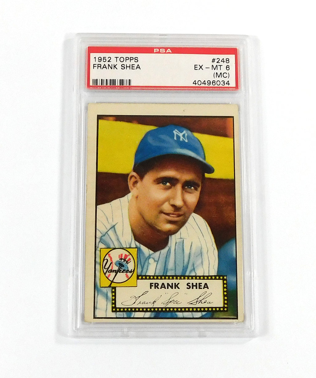 1952 Topps Baseball Frank Shea #248 Yankees PSA 6 DF037645