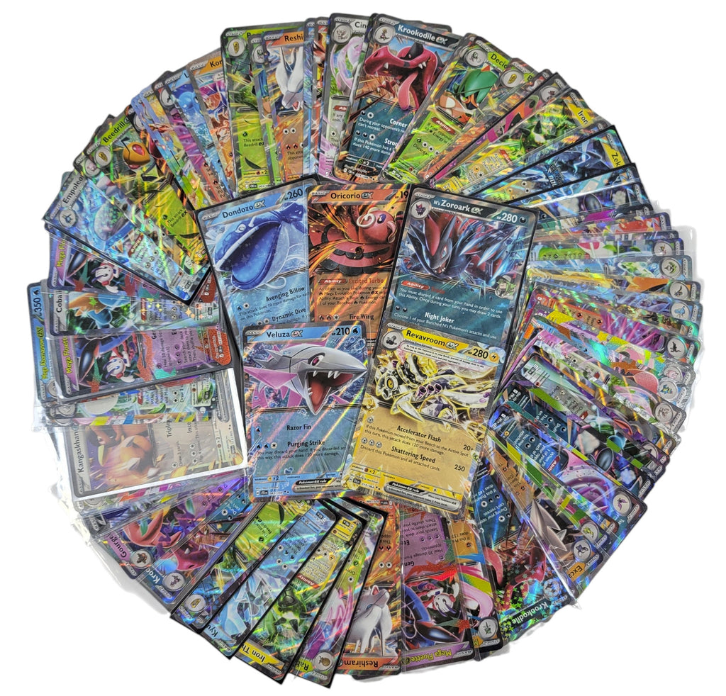 (100) Random Pokemon TCG EX Trading Card Lot Pic2