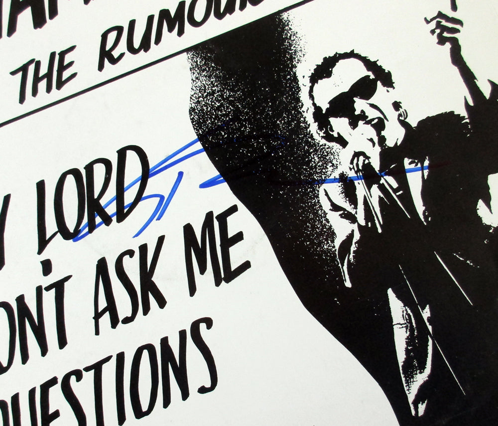 Graham Parker Signed Record Album Hey Lord, Don't Ask Me Questions w/ AUTO 2 Pic2