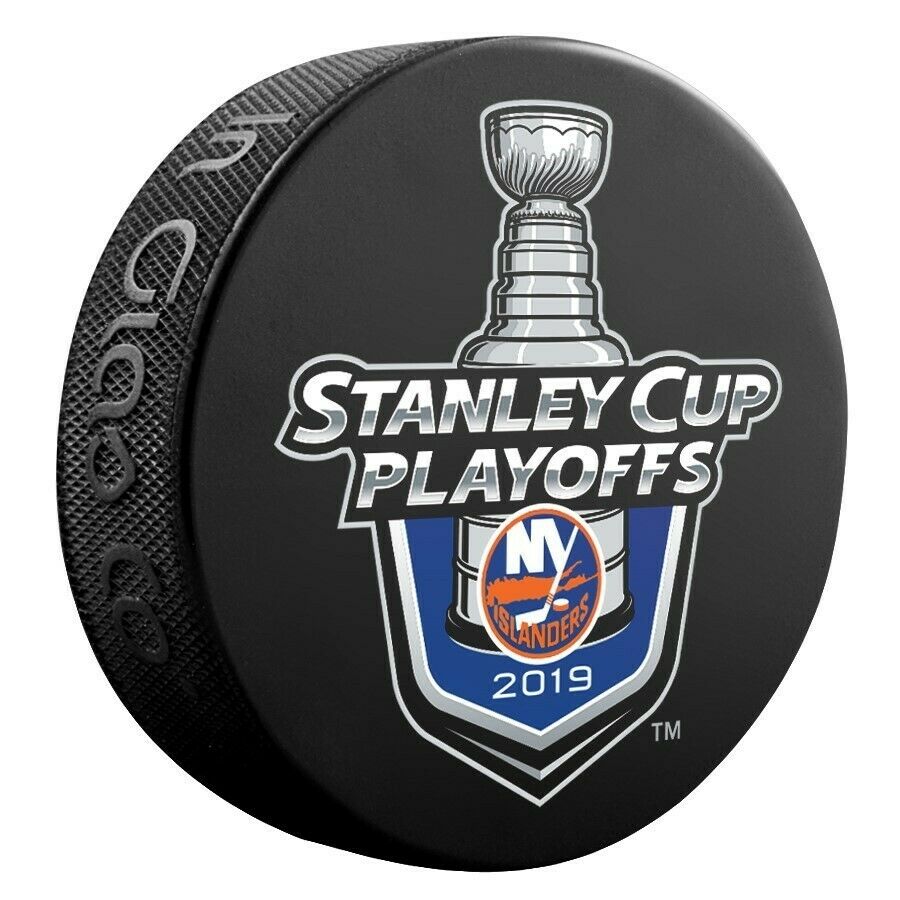 2019 Stanley Cup Playoffs New York Islanders Logo NHL Souvenir Hockey Puck