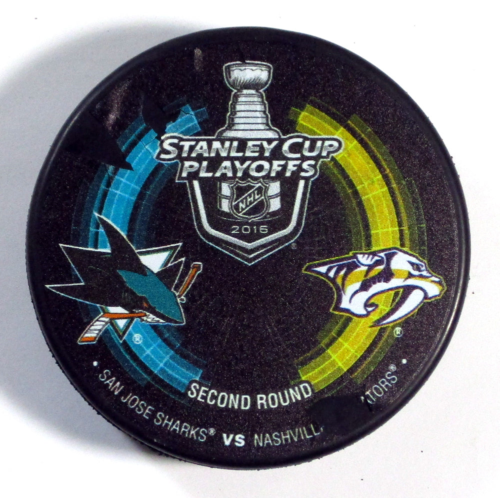 2016 Stanley Cup Playoffs 2nd Round Sharks vs Predators NHL Hockey Puck