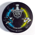 2016 Stanley Cup Playoffs 2nd Round Sharks vs Predators NHL Hockey Puck